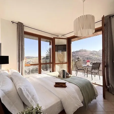 شقة Elegant Penthouse La Balconata - Wellness Retreat & Castle View *