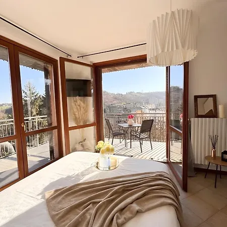 شقة Elegant Penthouse La Balconata - Wellness Retreat & Castle View Tabiano Terme