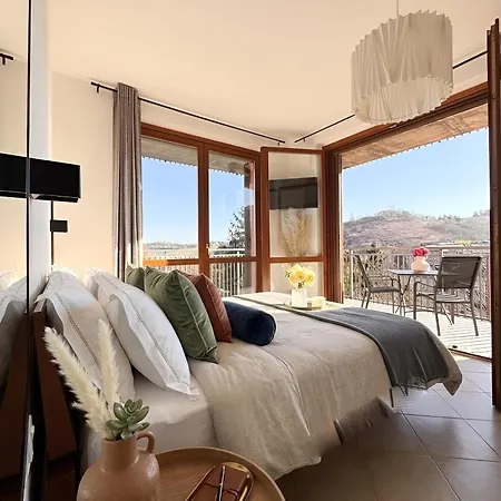 شقة Elegant Penthouse La Balconata - Wellness Retreat & Castle View Tabiano Terme